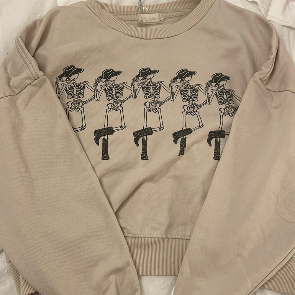 Altard State 5 Dancing Skeleton Sweatshirt XS But Fits Small